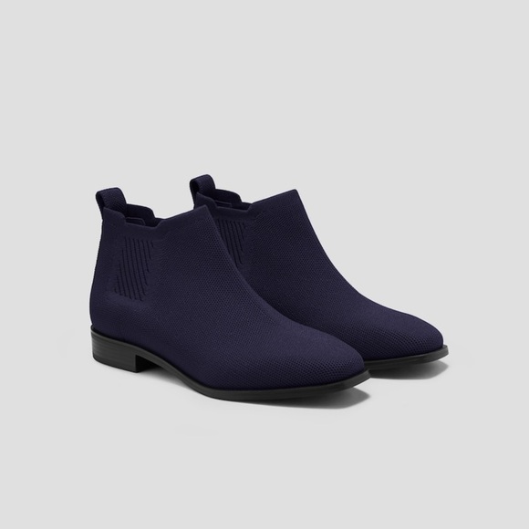 Vivaia Square-Toe Water-Repellent Ankle Boots (Ryan Pro) Navy - Picture 1 of 10